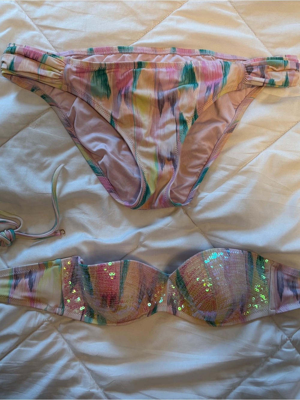 Victoria's Secret Pastel Watercolor Bikini set